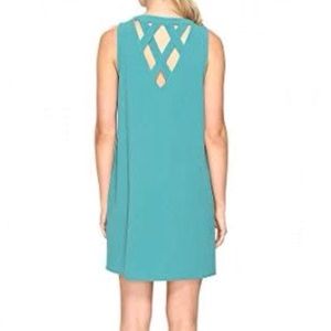 Jack BB Dakota Ballard Lattice Back Shift Dress